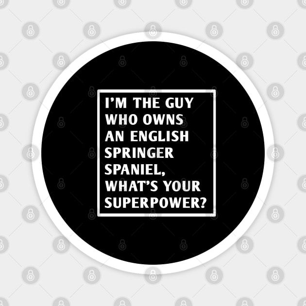 English Springer spaniel Magnet by BlackMeme94